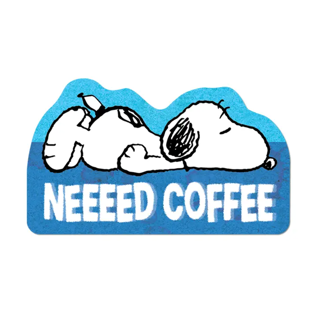 Need Coffee By Peanuts - Die-Cut Sticker