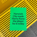 Norwich City Made Harry Kane Print