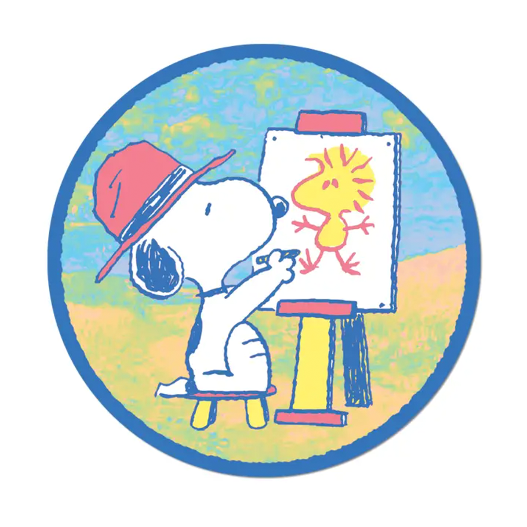Painting Snoopy - Die-Cut Sticker