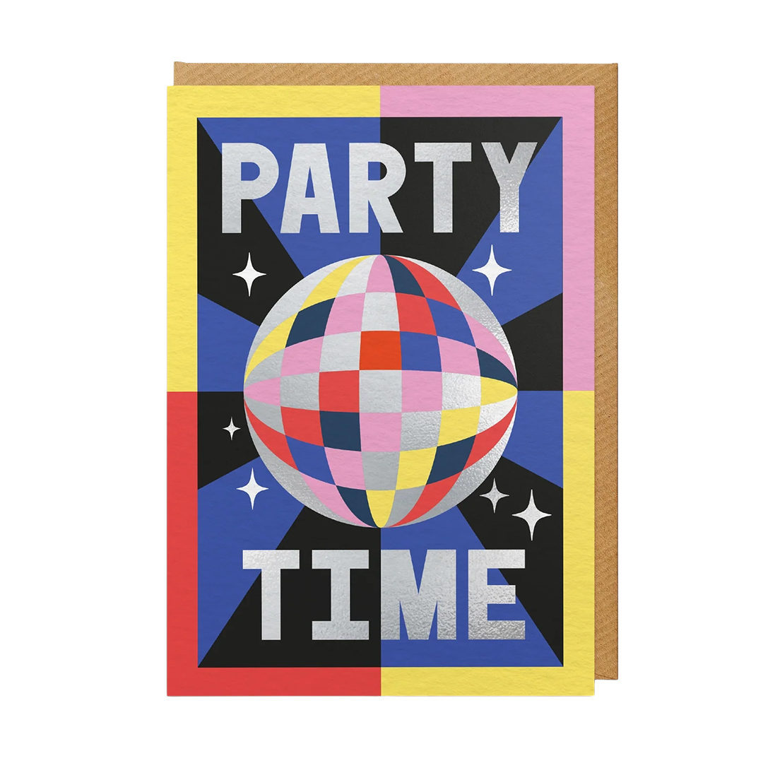 "Party Time" Greetings Card By Sanders De Roeper
