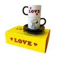 Peanuts - Espresso Set of 2 - Love
