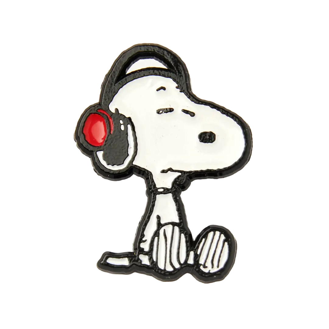 Peanuts Pin - Headphones