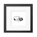 Peanuts - Vinyl Framed Print Handmade