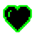 Pixel Heart By Wendy White - Die-Cut Sticker