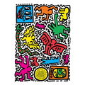 Pop Shop Tokyo Keith Haring Kiss-Cut Stickers, 15-Pack