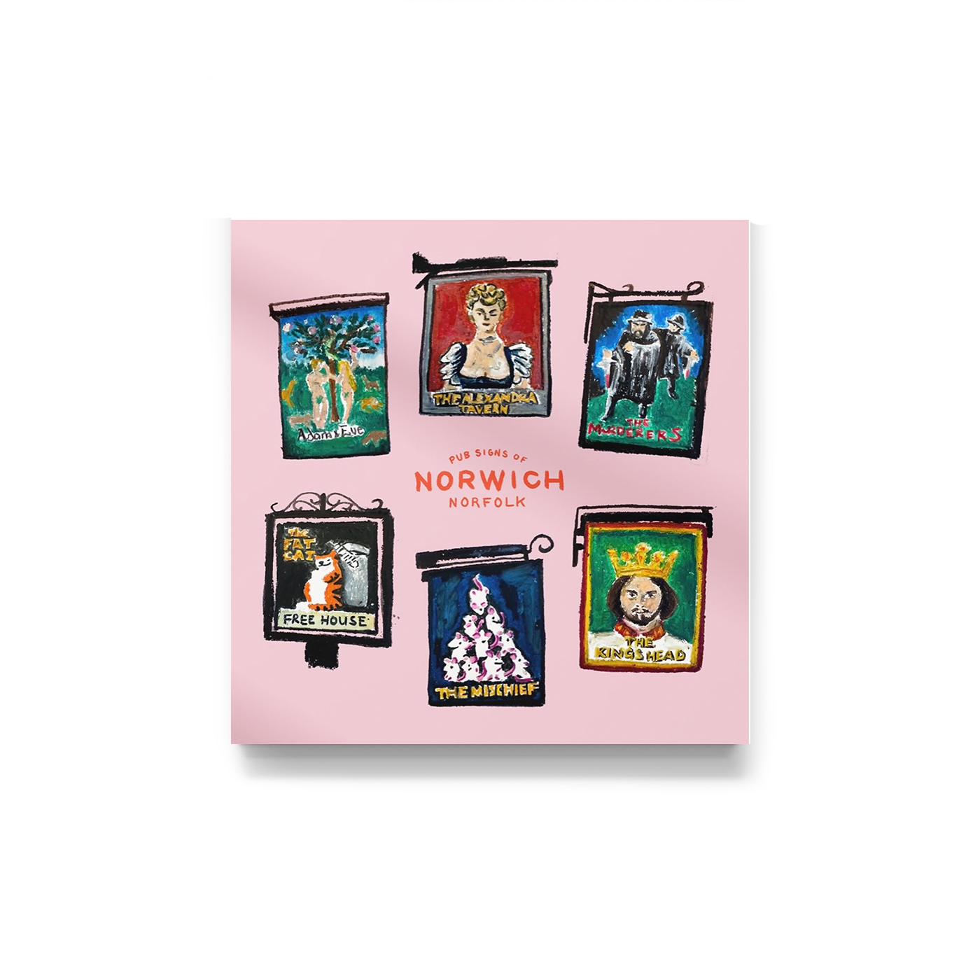 Pastel Pubs of Norwich Print by Brogan O'Grady