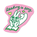 Reading Is Sexy By Apply - Die-Cut Sticker