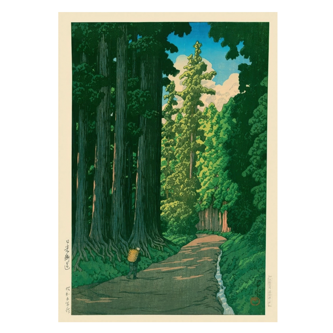 Road To Nikko By Kawase Hasui Print
