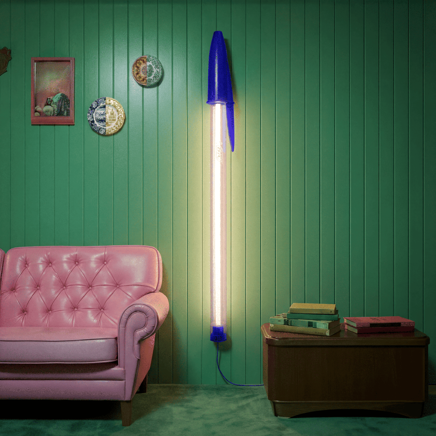 Seletti 'BIC Pen' Lamp – Blue