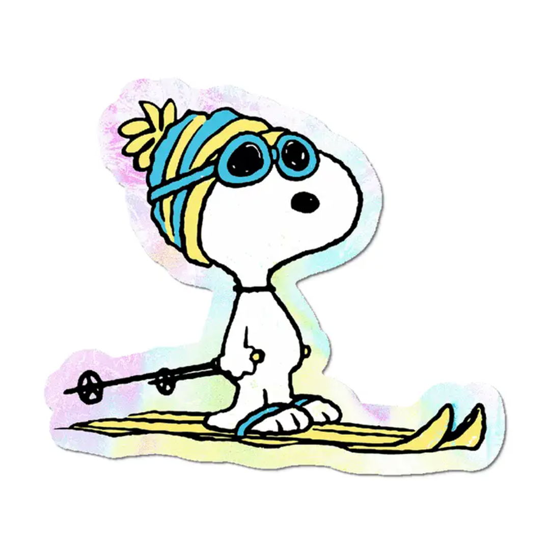 Skier Snoopy - Die-Cut Sticker