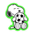 Soccer Snoopy - Die-Cut Sticker
