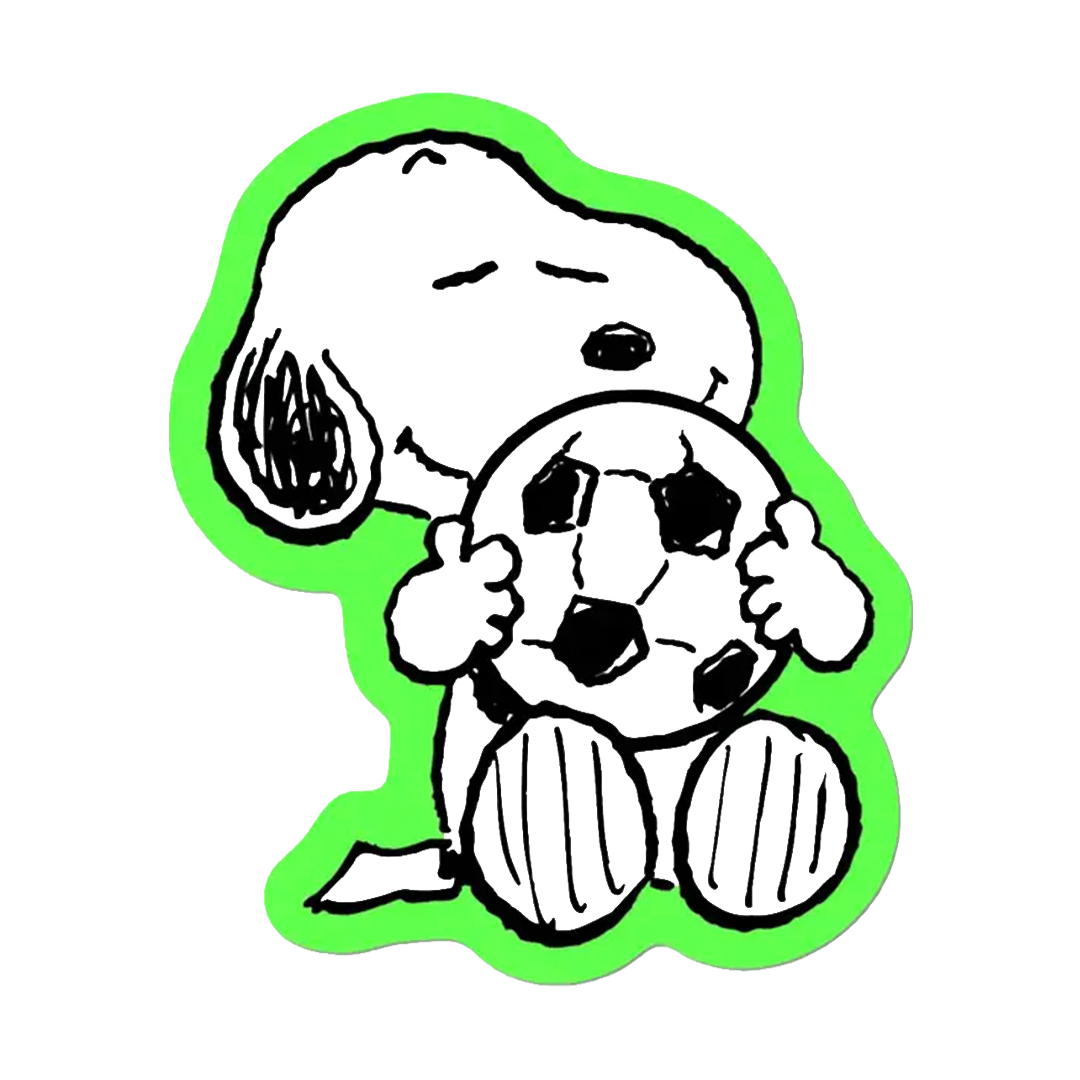 Soccer Snoopy - Die-Cut Sticker