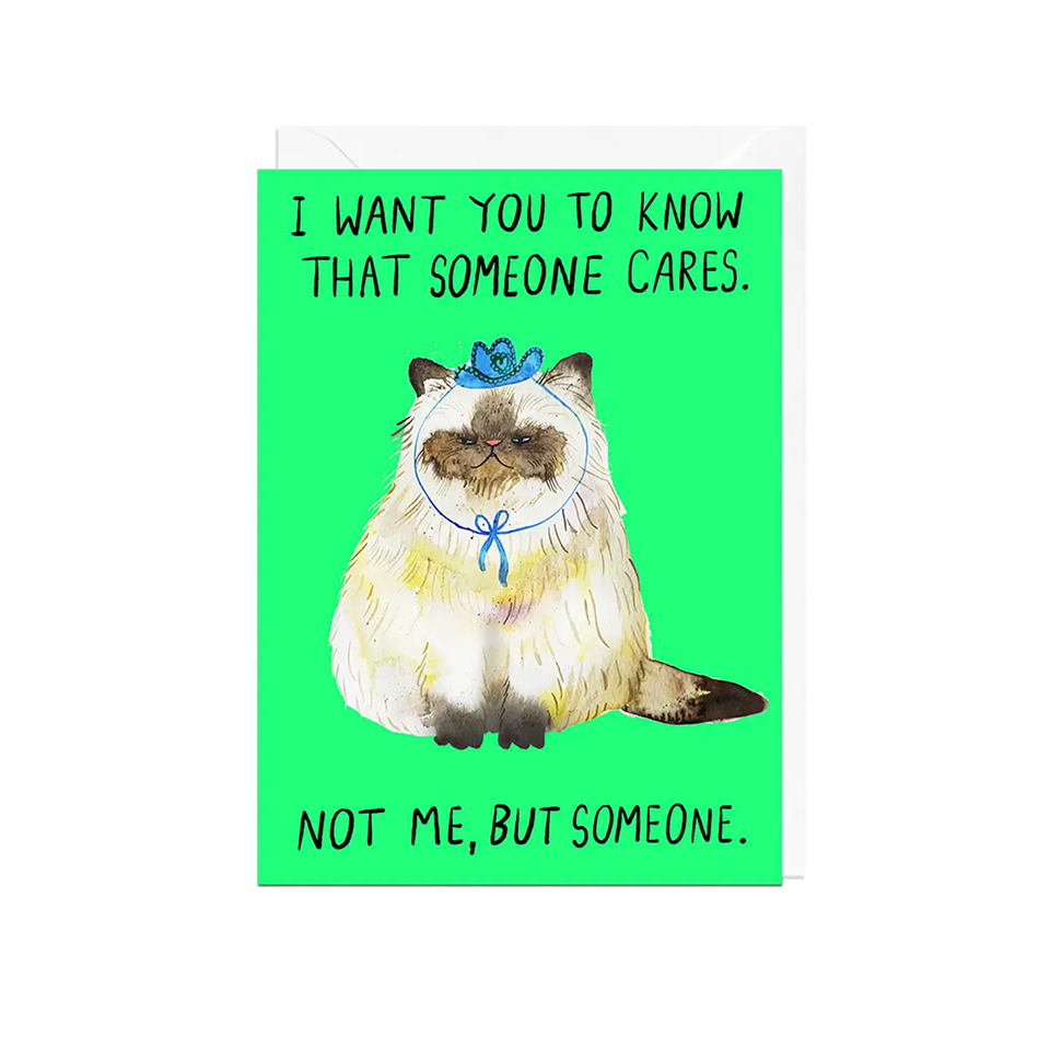 Someone Cares - Greetings Card