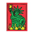 Statue of Liberty By Keith Haring - Sticker