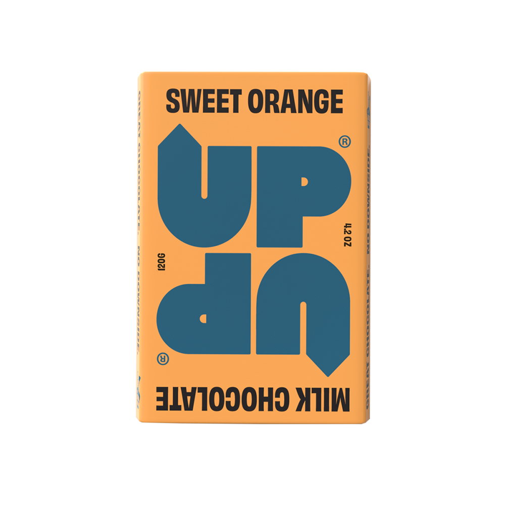 Sweet Orange Milk 120g by Up-Up Chocolate