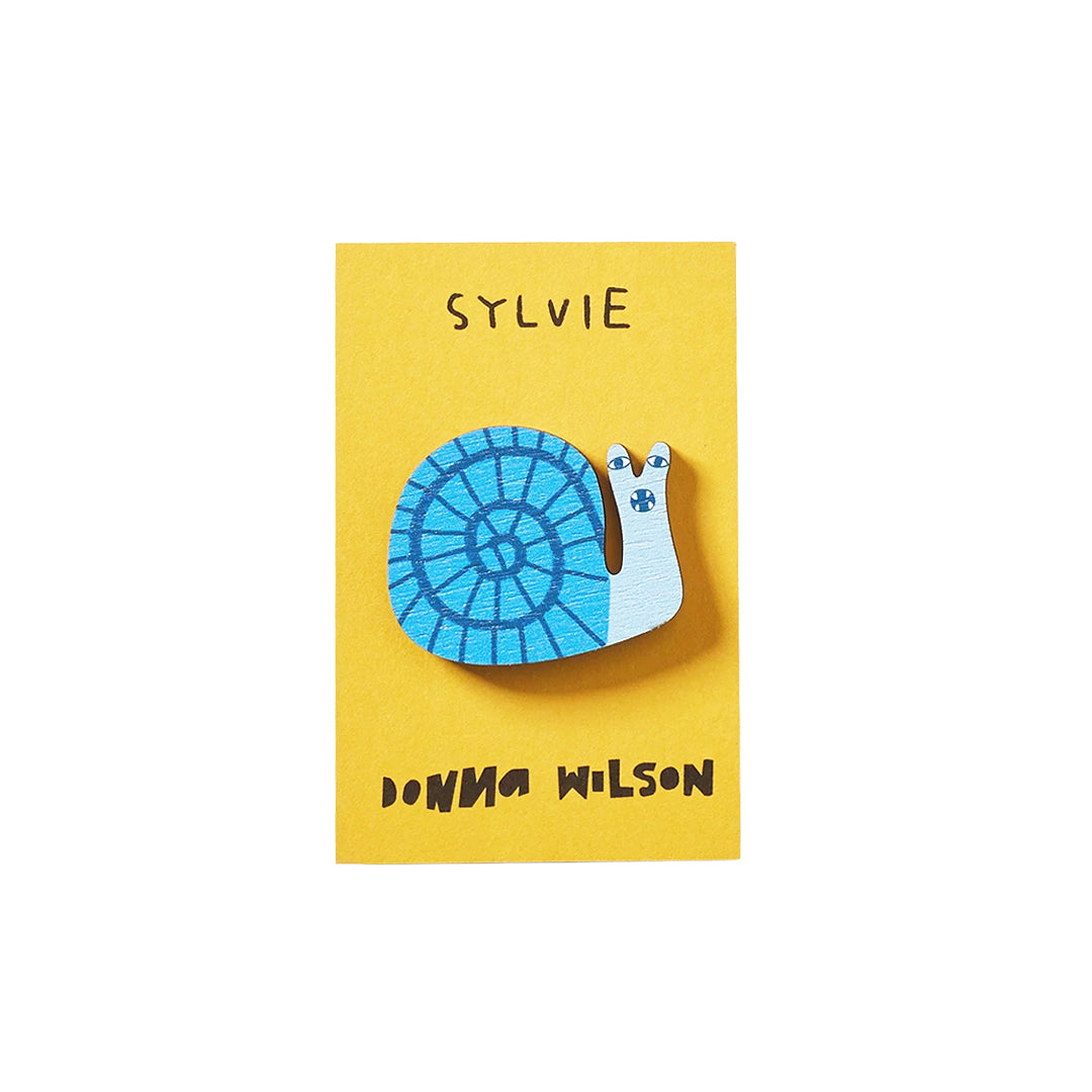 Sylvie Snail Pin Badge