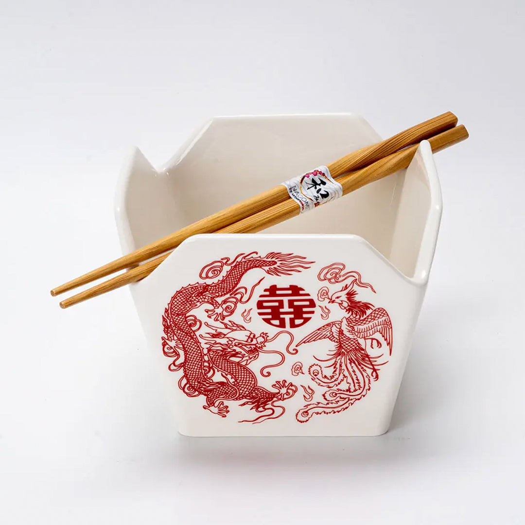 Urban Tokyo - Takeout Box Serving Bowl With Chopsticks (Pheonix)