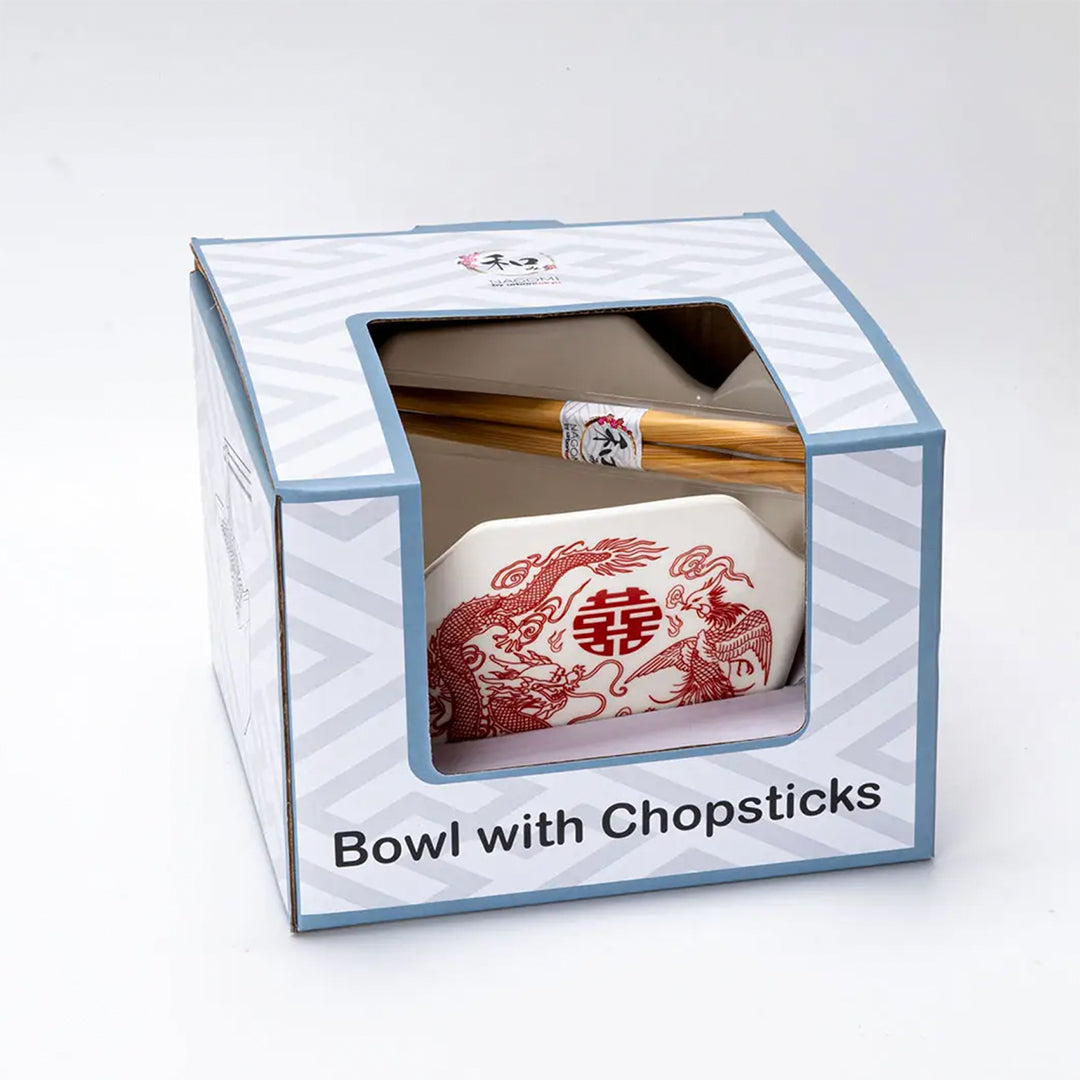Urban Tokyo - Takeout Box Serving Bowl With Chopsticks (Pheonix)