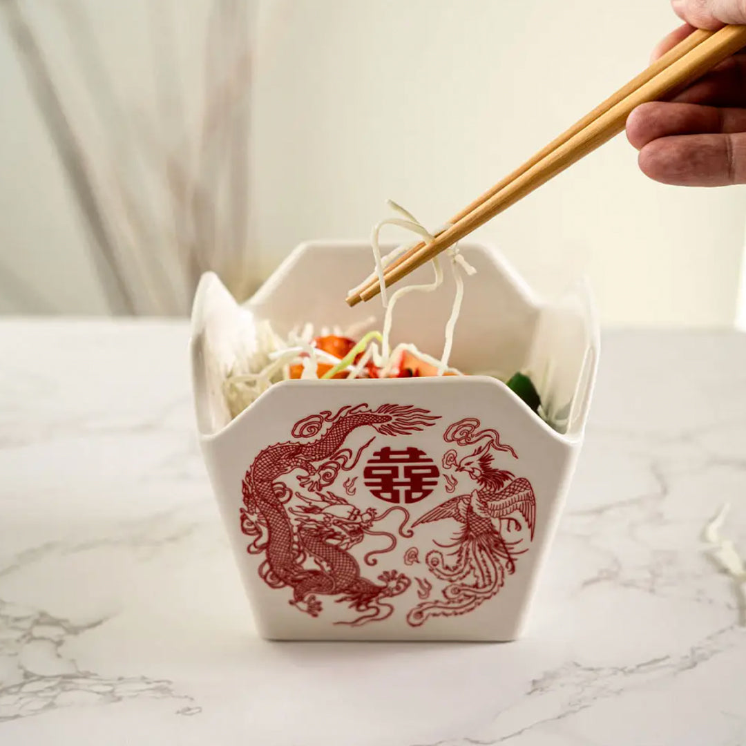 Urban Tokyo - Takeout Box Serving Bowl With Chopsticks (Pheonix)