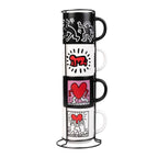 Keith Haring - Set of 4 Stacking Mugs