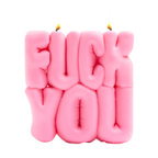 Wavey Casa -  'FUCK YOU' Pink Puffer Candle