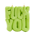 Wavey Casa -  'FUCK YOU' Green Puffer Candle