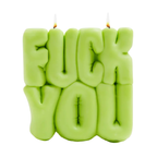 Wavey Casa -  'FUCK YOU' Green Puffer Candle