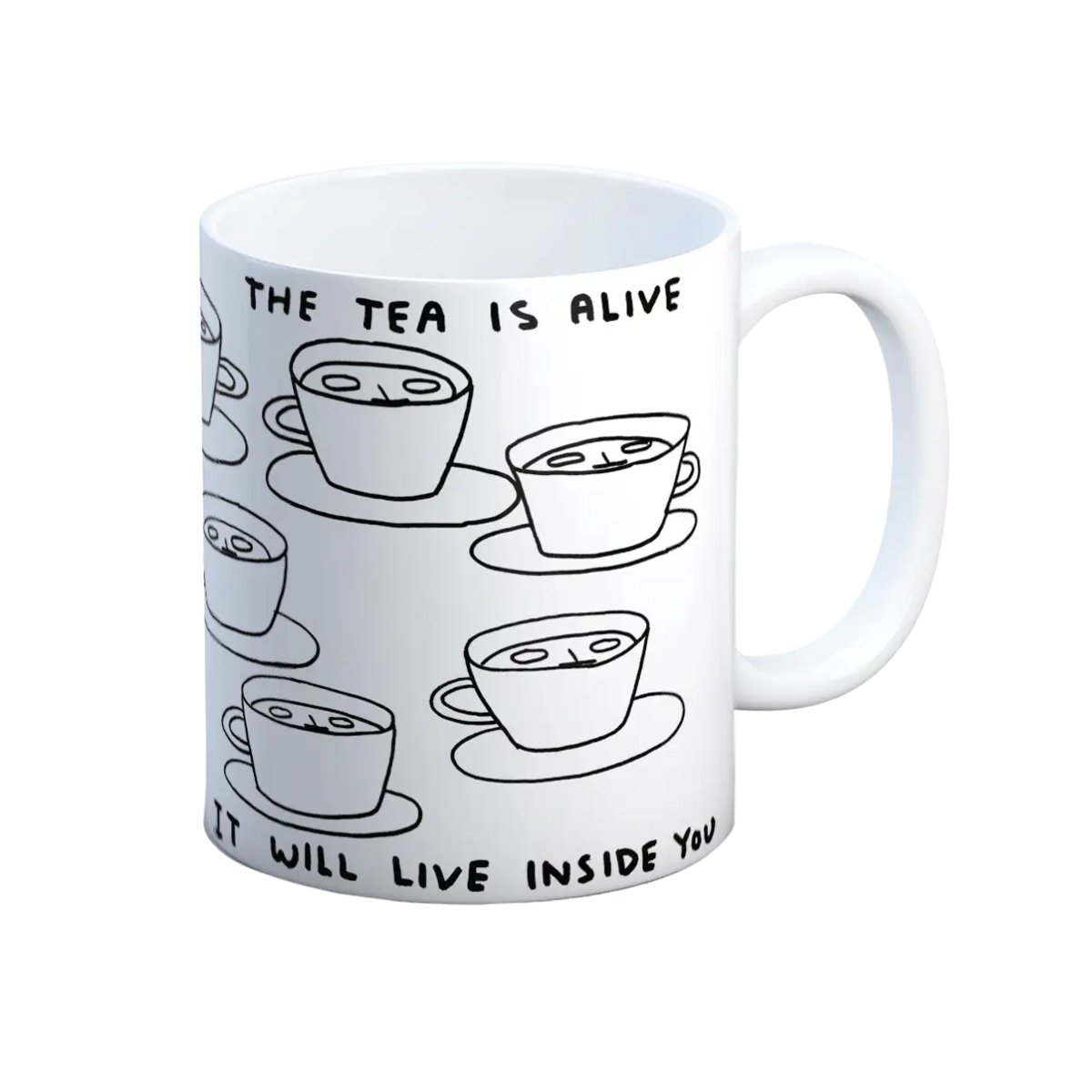David Shrigley - 'Tea Is Alive' Boxed Mug