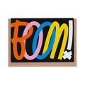 'Boom!' Greetings Card