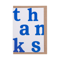 'Thanks' Greetings Card