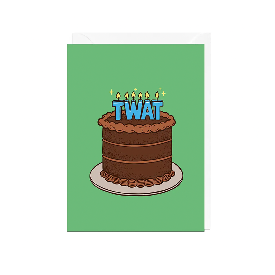Twat Candles - Birthday Card