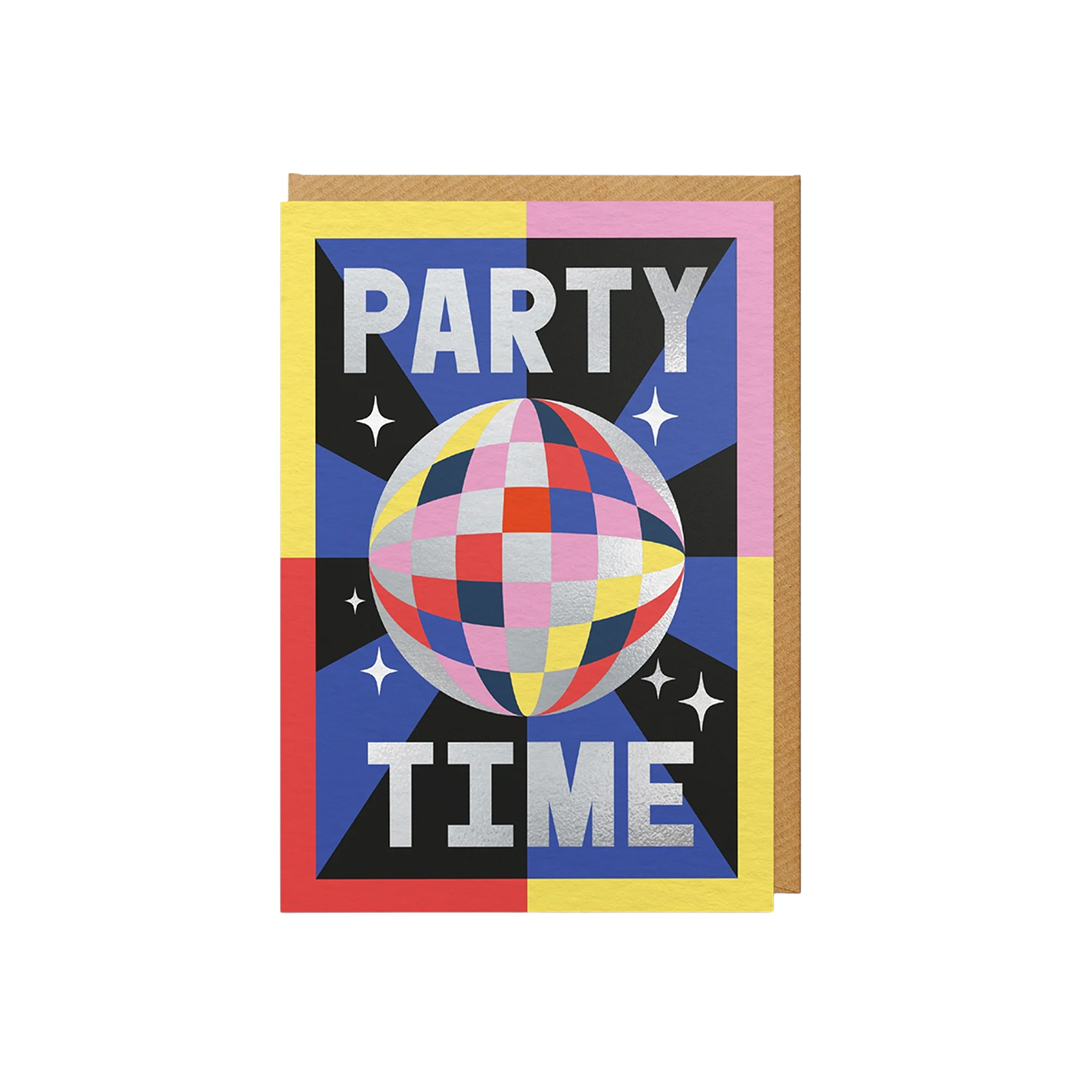 'Party Time' Greetings Card