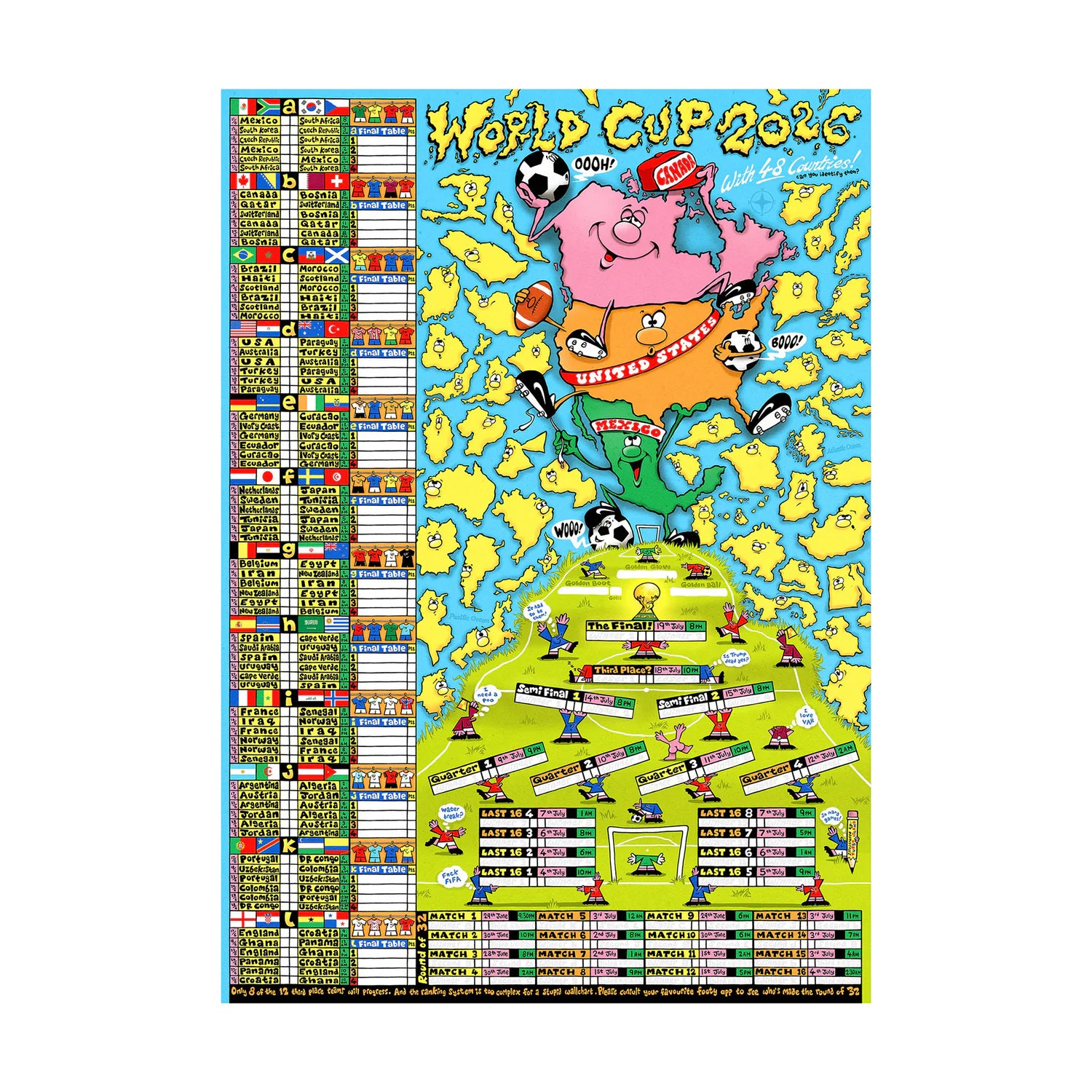 World Cup Wallchart by Turbo Island