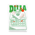 J DILLA Hip-Hop A3 RISOPRINT Print Art Poster Tribute Rap Red & Green