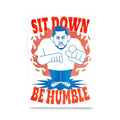 Kendrick Lamar 'Sit Down Be Humble' A3 Risograph Print