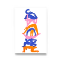 Yoga Pile Print