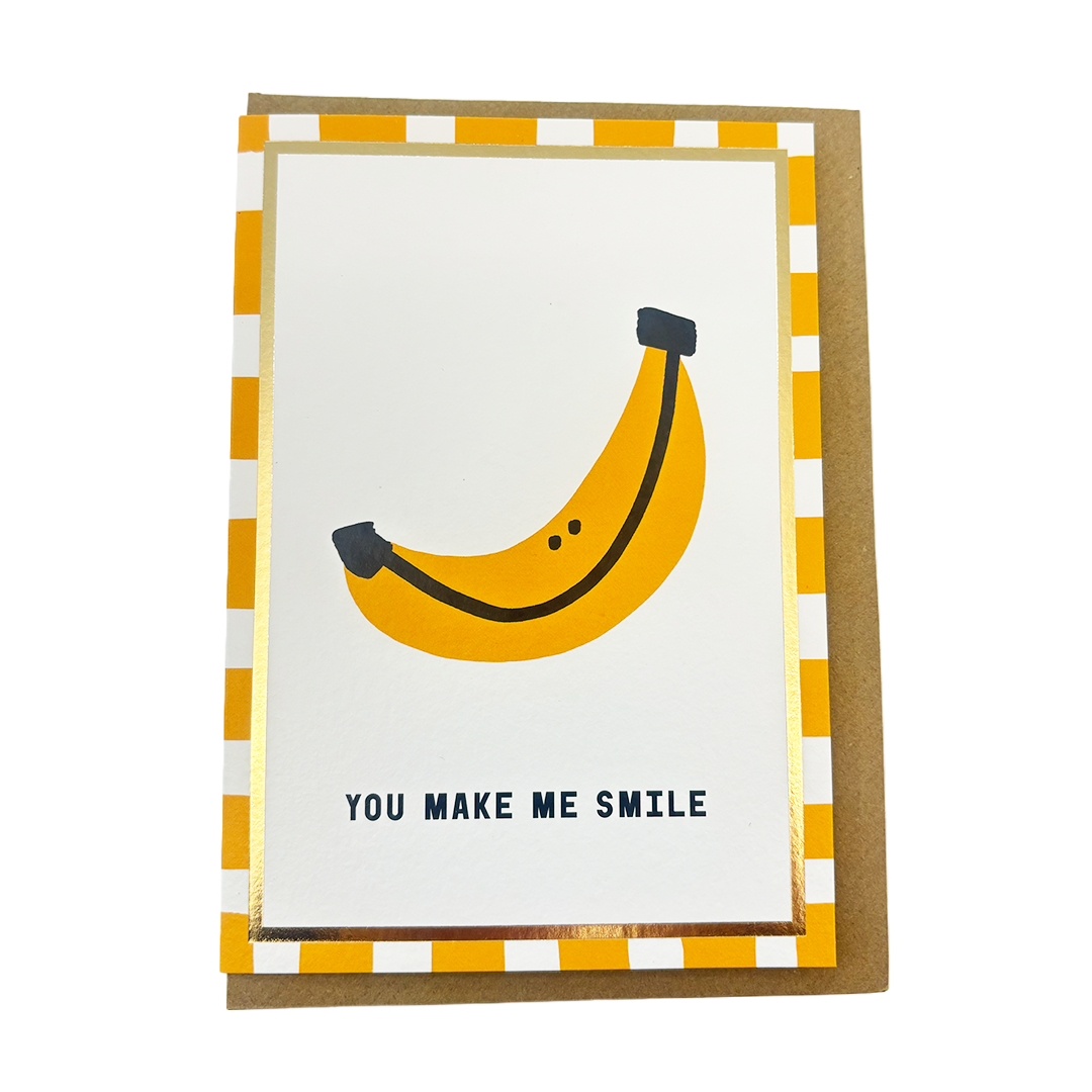 "You Make Me Smile" Greetings Card By Sanders De Roeper