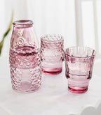 Fish Stacking Glasses (Set of 4) Pink