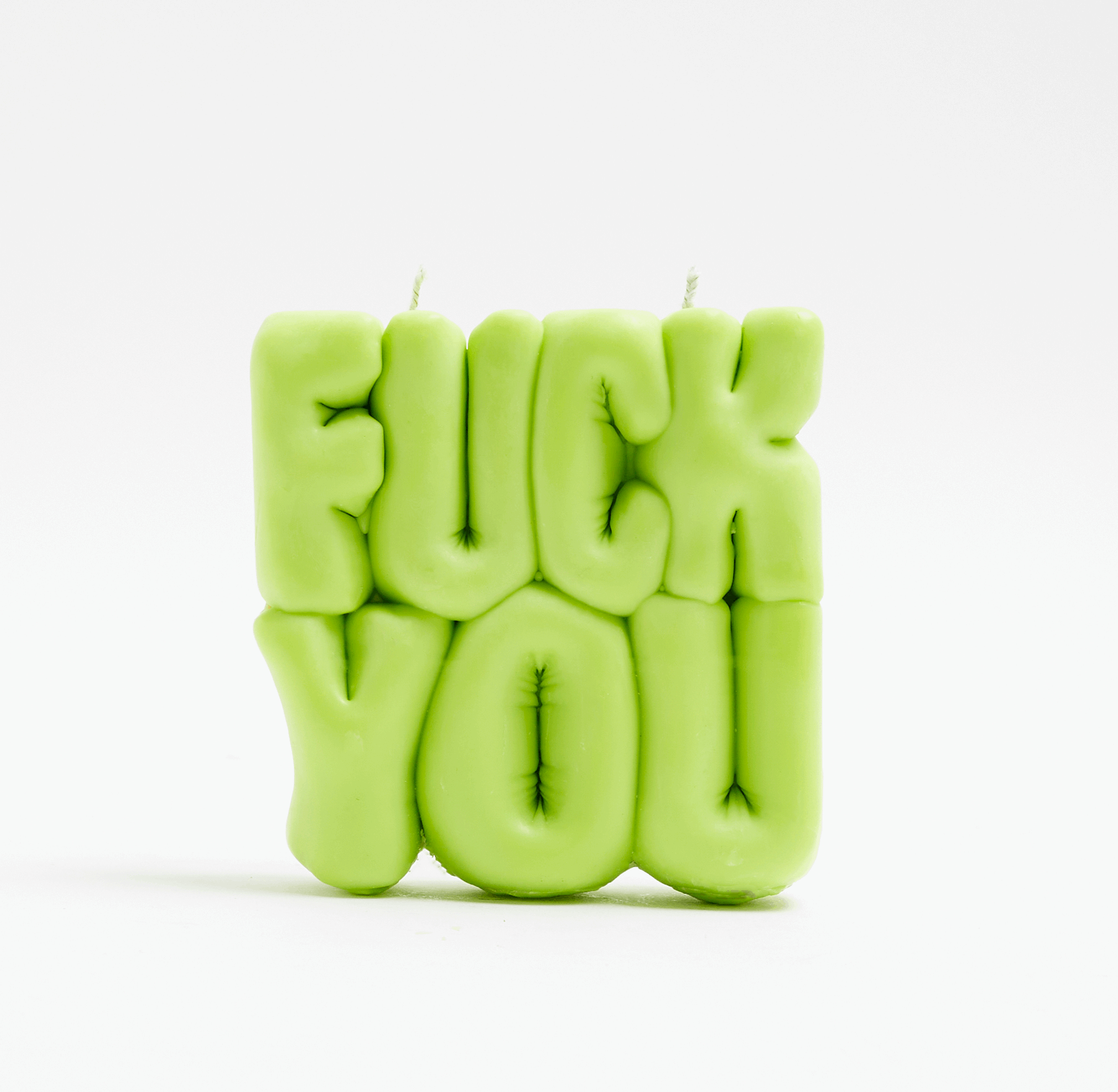 Wavey Casa -  'FUCK YOU' Green Puffer Candle