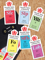 'Swearing Periodic Table' Sticker Set - Pack 6