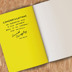 David Shrigley - 'Art Will Save The World' A5 144 Page Sketchbook