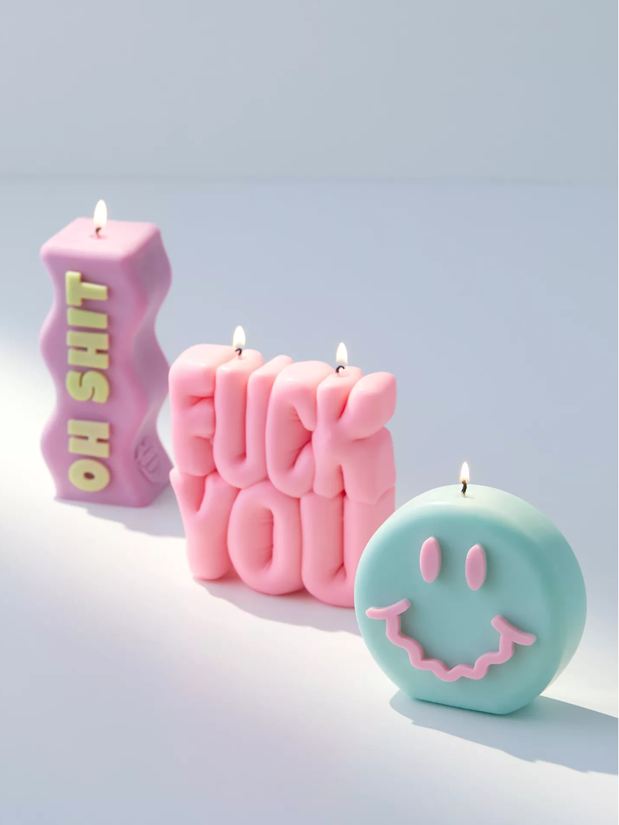 Wavey Casa -  'FUCK YOU' Purple Puffer Candle
