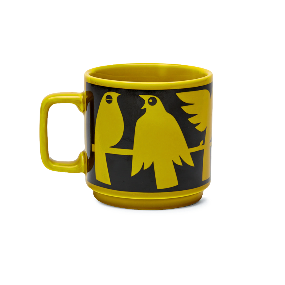 Hornsea Mug Birds Chartreuse