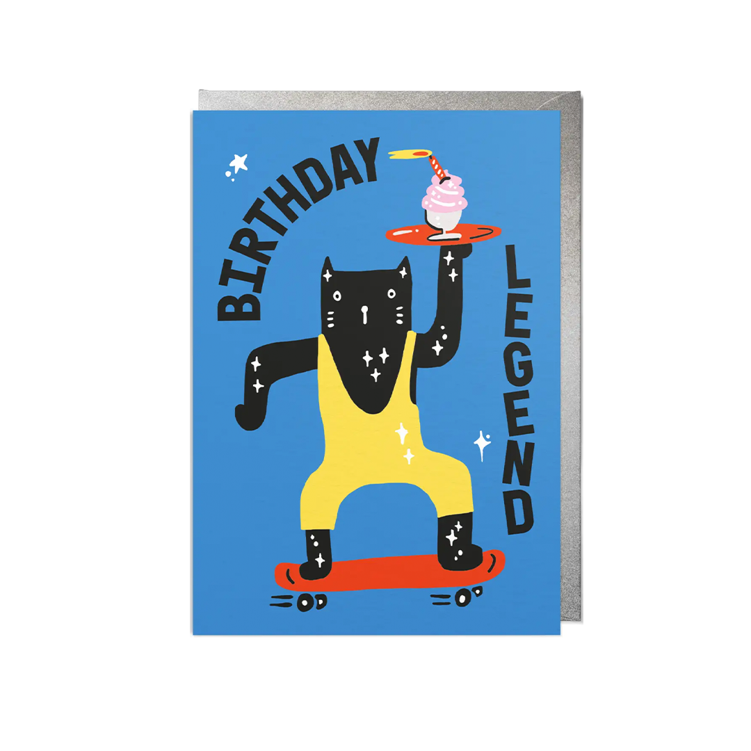 'Birthday Legend' Greetings Card