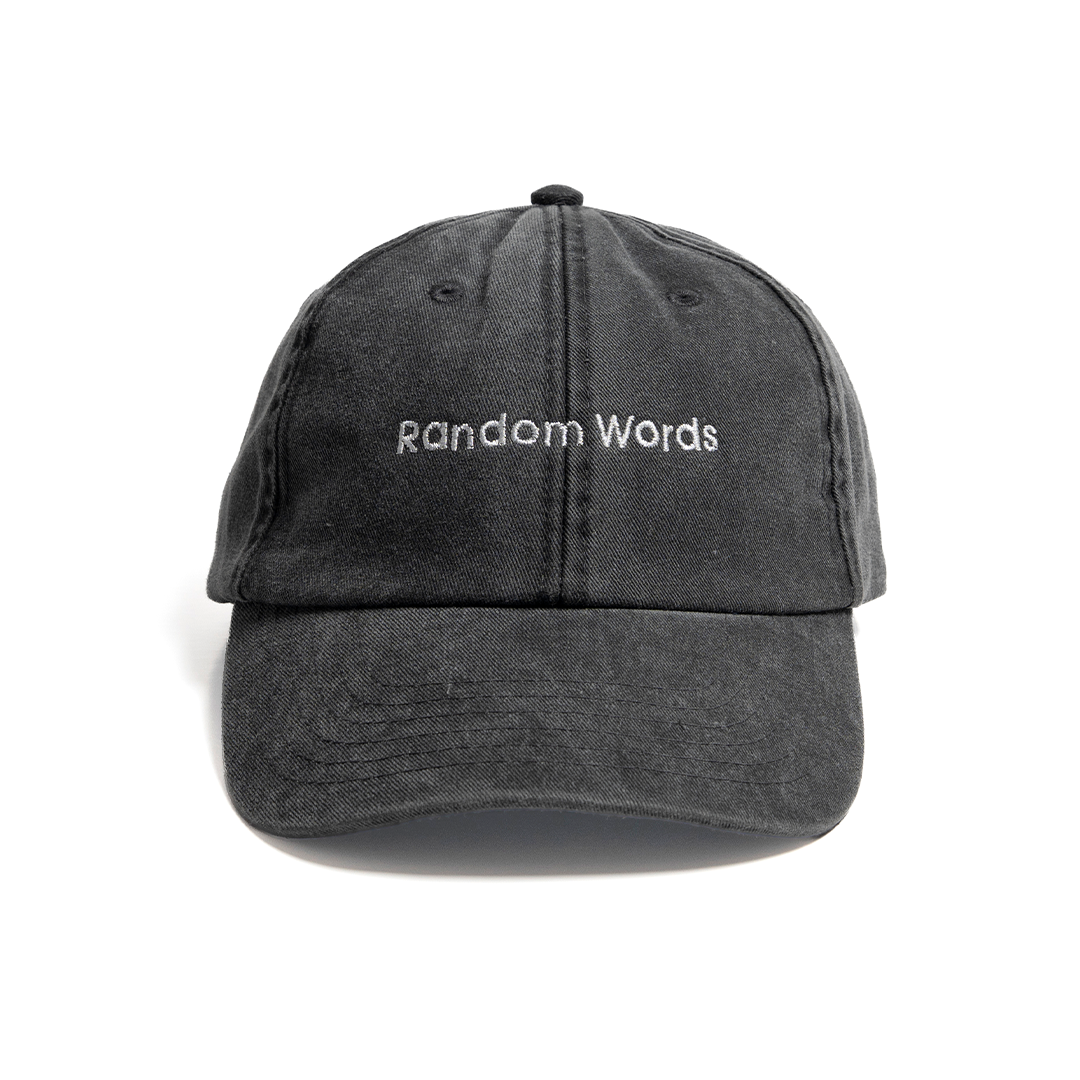 Random Words Cap – Black
