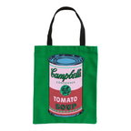 Andy Warhol - 'Campbells Soup' Tote Bag (Green)