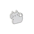 Iconic Doodle Cat Memo Pad – Compact, Tear-Off Notepad Grey