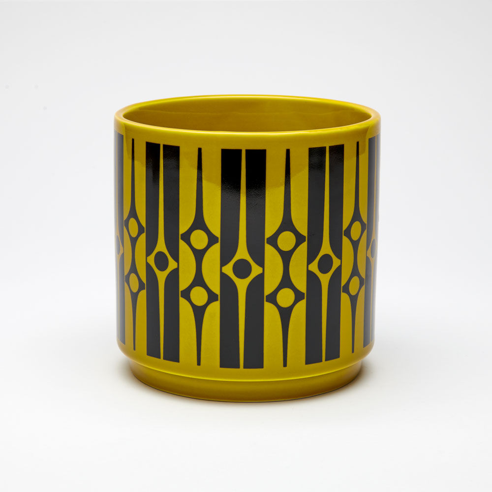 Magpie X Hornsea Medium Planty - Plant Pot Geo Chartreuse