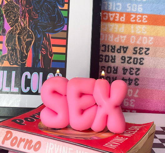 Wavey Casa - 'SEX'  Pink Candle