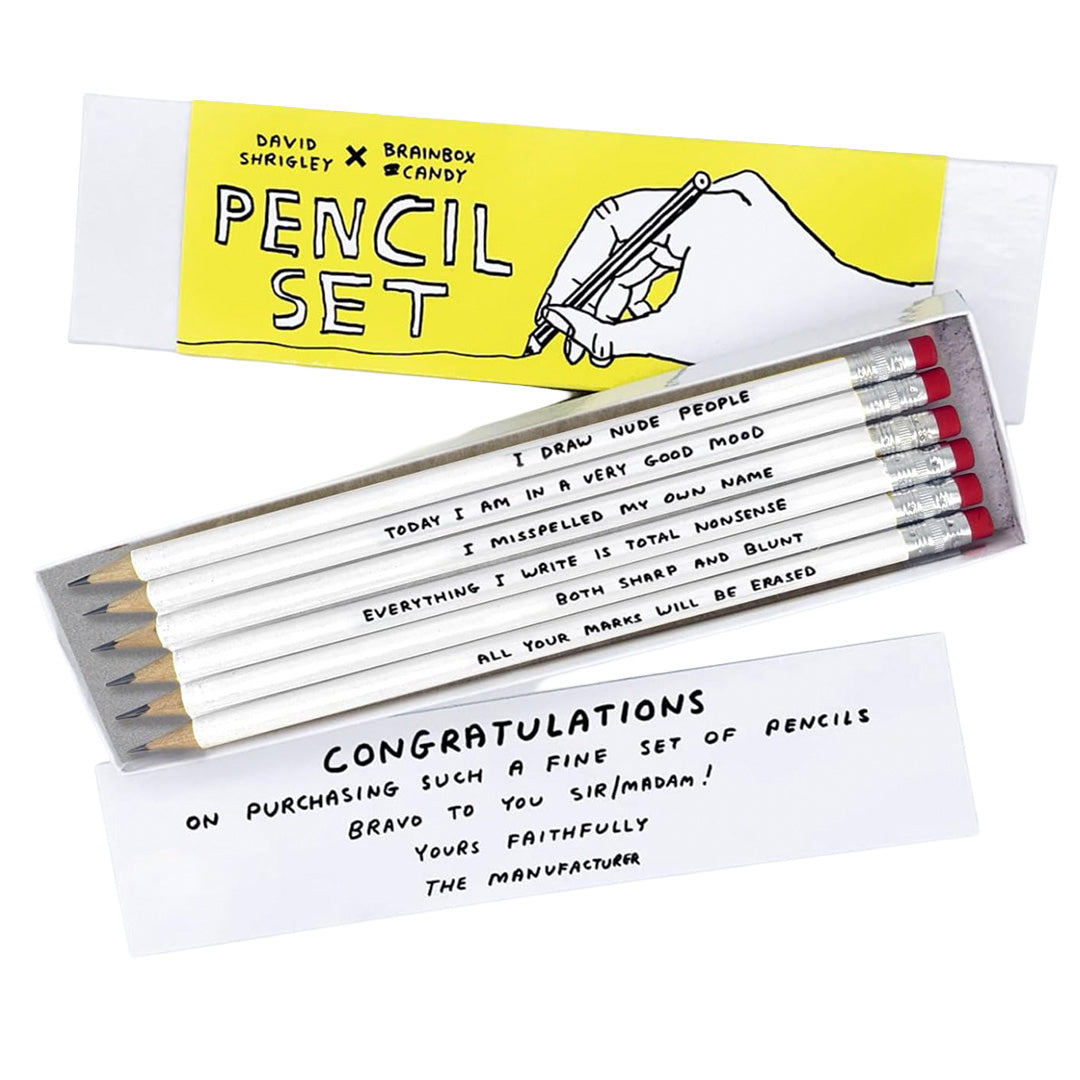 David Shrigley Pencil Gift Set 1